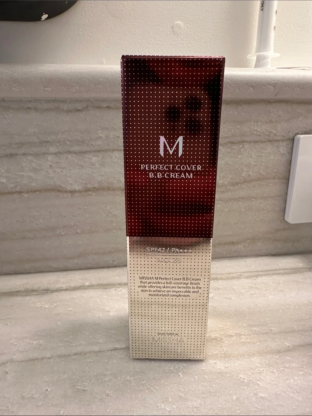 Missha M Perfect Cover BB cream in no.29 (Caramel Beige)